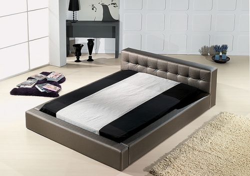 Leather bed