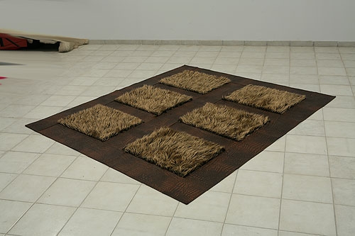 Leather carpet